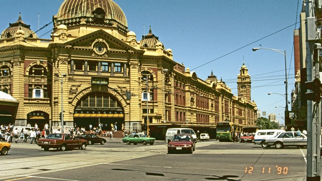 Der Prachtbau des Melbourner Bahnhofs